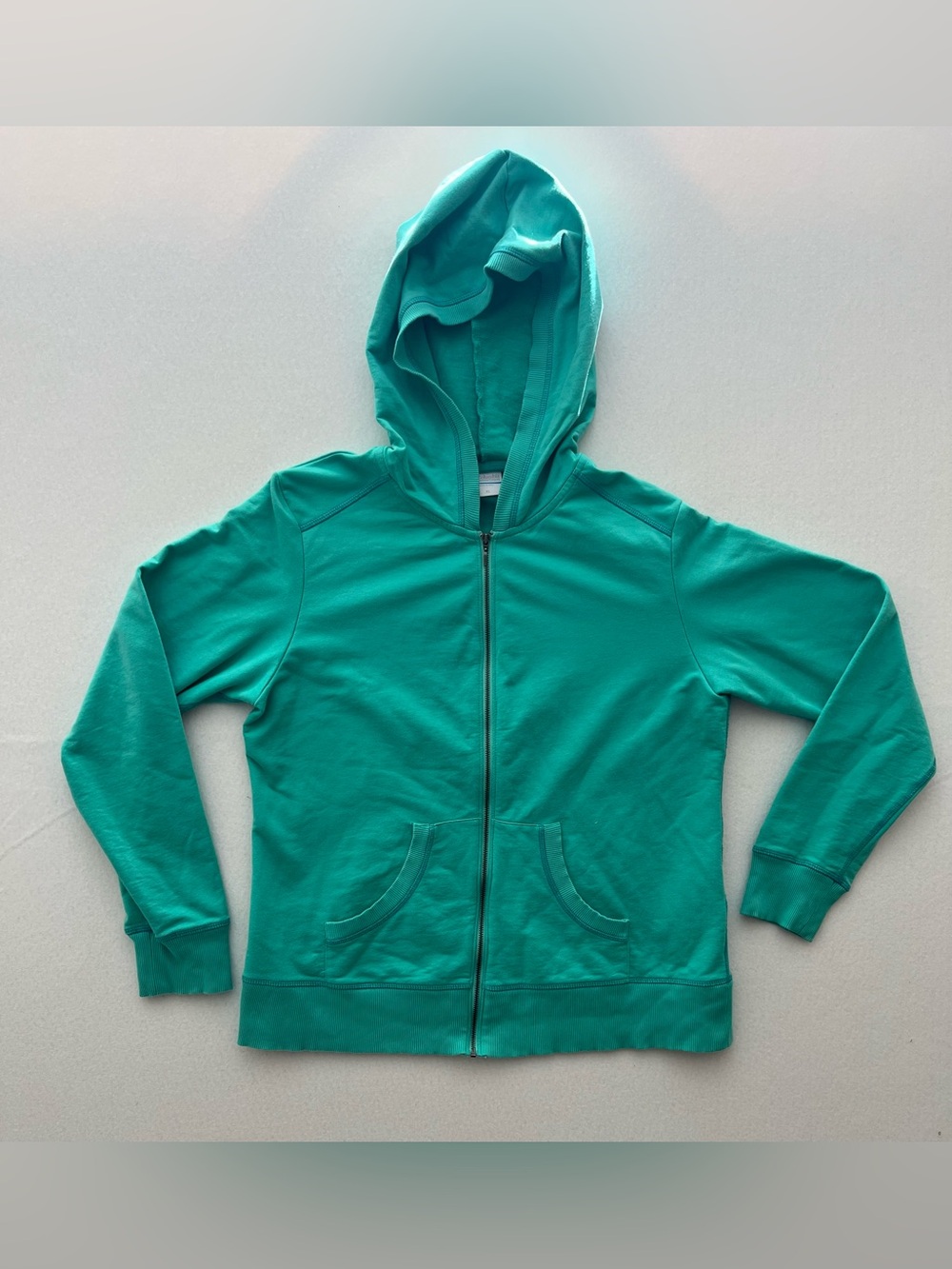 Columbia Women’s XL Teal French Terry Full Zip Hoodie Sportswear
